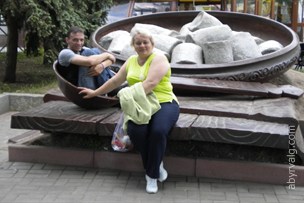 Памятник полтавской галушке - Полтава